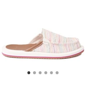 Womens Sanuk You Got My Back ST Summer Cord Slipper - Rainbow Size 7